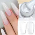 Smalto Gel Jelly Nude JN21 - Finitura Bianco Latte Traslucido UV LED per Unghie - Bianco Crema Traslucido Ghiaccio
