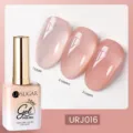 Vernis à ongles gel rose nude translucide UR SUGAR 15 ml URJ016 avec effets de 1 à 3 couches - J016 (Rose Nude Gelée)