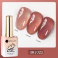 Vernis à ongles gel rose nude translucide UR SUGAR 15ml, effets de 1 à 3 couches - J022 (Rose Nude Gelée)