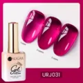 Vernis à ongles gel magenta transparent glacé URSUGAR 15ml URJ031 effets de couches - Prune Gelée (J031)