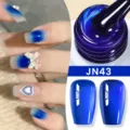 Smalto gel UV blu gelatina traslucido BORN PRETTY JN43 per manicure professionale - Blu Ghiaccio Traslucido (JN43)