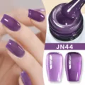Smalto gel gelatina viola Born Pretty JN44 con una finitura lucida semitrasparente - Viola Ghiaccio Traslucido (JN44)