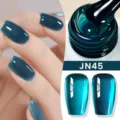 Smalto gel BORN PRETTY gelatina traslucida ciano verde acqua, tonalità JN45 professionale - Verde Acqua Ghiaccio Traslucido (JN45)