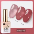 Vernis à ongles professionnel UR SUGAR 15ml rose jade jade UV LED gel teinte URJ045 - J045 (Rose Nude Gelée)