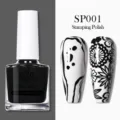 Vernis à ongles noir BORN PRETTY 10ml pour nail art stamping - Vernis à Tamponner / Noir SP001