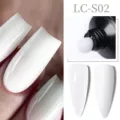 Gel professionale per allungamento unghie bianco LC-S02 per modellazione rapida e arte - 02 (Bianco)