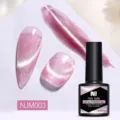 Nee Jolie sprankelende kristallen kattenoog magnetische nagellak in roze tint NJM003 - Ijs Roze Paars (NJM003)