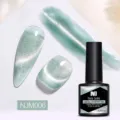 Née Jolie sprankelende kattenoog magnetische nagellak in lichtgroene tint NJM006 variant - Aurora Lichtgroen (NJM006)