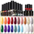 Vue détaillée de 20 nuances de vernis à ongles gel UV et kit de 3 gels fonctionnels - Nouveau Combo de Couleurs 06 / Ensemble de 23 Pièces