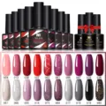 Professional Née Jolie nail gel polish set featuring various autumn winter color swatches - Autumn Winter Color Set 08 (20 Colors)