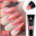 Gel d'extension d'ongles rose perle professionnel en tube de 15 ml avec détails - Rose Perle (02)