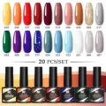 Set professionale di 20 colori smalto gel UV LED soak-off per unghie di Nee Jolie - Set di 20 Bottiglie (06)
