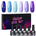 Nee Jolie 6-color soak off UV LED gel nail polish set with professional gift box packaging - Set 02 (02) / Multicolor 02