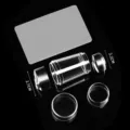 Professionelles transparentes Silikon-Nagelstempel- und Schaber-Set für DIY-Nagelkunst - Doppelend-Stempel 02 / 2.2cm+2.7cm