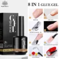 BORN PRETTY 15ml 8-σε-1 λειτουργική γέλη κόλλας νυχιών για επέκταση και βάση - Gel Πολλαπλών Λειτουργιών 8 σε 1 (8in1) / 15ml / Διαφανές