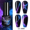 Professional sparkling cat eye magnetic nail gel LC-008 with blue purple galaxy effect - Blue and Purple