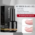BORN PRETTY Gel de base caoutchouc 15ml pour construction d'ongles - Gel de Base de Construction (15ml) / Transparent