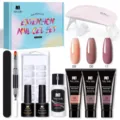 Kit gel per extension unghie professionale Nee Jolie da 15ml con mini lampada UV - Set di Colori 16