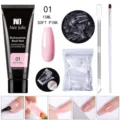 Kit de gel d'extension d'ongles Née Jolie 15ml rose tendre avec outils de manucure - Kit De Gel D'Extension D'Ongles 5 Pièces / 01 Rose Tendre