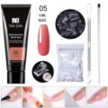 Née Jolie 15ml nude σετ τζελ επέκτασης νυχιών με φόρμες και επαγγελματικά εργαλεία - Σετ Gel Επέκτασης Νυχιών 5 Τεμαχίων / 05 Nude