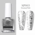 BORN PRETTY 10ml vernis à ongles stamping argent SP003 pour nail art floral DIY - Vernis à Tamponner / Argent SP003