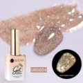 Smalto gel glitterato UR SUGAR 15ml URD004 con effetto flash scuro brillante - D004 (Glitter Oro Champagne)