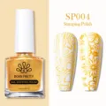 Vernis à stamping doré métallique BORN PRETTY 10ml SP004 pour nail art DIY créatif - Vernis à Tamponner / Or SP004