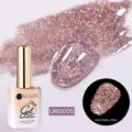 Smalto gel glitter riflettente UR SUGAR 15ml con effetto laser lucido URD005 - D005 (Glitter Rosa Viola)