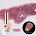 Smalto gel UR SUGAR 15ml con brillantini rosa URD006 per un effetto flash al buio - D006 (Glitter Blu Viola)