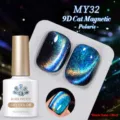 BORN PRETTY 9D Cat Eye Magnetic Gel Polish MY32 Polaris Effect for Galaxy Nail Art - Aurora Blue (MY32)