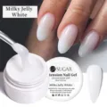 Milky Jelly White solid extension nail gel for professional manicure styling - 15ml / Milky White (03Milky Jelly)