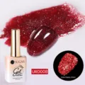 Smalto gel glitter riflettente rosso scuro UR SUGAR 15ml URD008 effetto flash - D008 (Glitter Rosso Scuro)