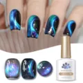 Smalto gel per unghie 9D cat eye BORN PRETTY nelle tonalità del blu e del viola - 11 (Galassia Fantasy)