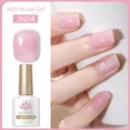 Smalto gel BORN PRETTY tonalità rosa tenue JN04 per una manicure professionale effetto gel - Rosa Ghiaccio Trasparente (JN04)