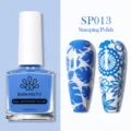 Esmalte stamping azul BORN PRETTY 10ml para diseños profesionales de nail art - Esmalte para Estampado / Azul Cielo SP013