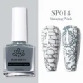 Esmalte para Estampado de Uñas BORN PRETTY Gris 10ml SP014 para hermosos Diseños DIY - Esmalte para Estampado / Gris SP014