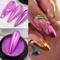 Polvere specchio cromo rosa Nicole Diary per effetti metallici professionali sulle unghie - 07