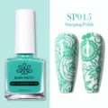 Esmalte para stamping BORN PRETTY 10ml azul turquesa SP015 para nail art creativo DIY - Esmalte para Estampado / Azul Lago SP015