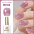 BORN PRETTY Smalto gel Jelly Nude JN08 rosa viola traslucido per unghie UV LED 10ml - Rosa Viola (JN08)