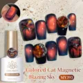 Smalto gel magnetico 9D BORN PRETTY tonalità Blazing Sky MY393 per uso professionale - MY393 (Occhio di Gatto Cielo Fiammeggiante)
