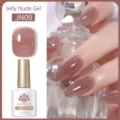 Smalto per unghie BORN PRETTY Jelly Nude Gel professionale, tonalità JN09, 10ml - Nude Gelatina (JN09)