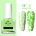Esmalte para estampación verde BORN PRETTY SP018 10ml para diseños profesionales de uñas - Esmalte para Estampado / Verde Claro SP018
