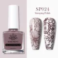 Esmalte para stamping BORN PRETTY 10ml malva SP024 con diseños florales para uñas - Esmalte para Estampado / Rosa Oscuro SP024