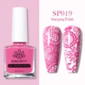 Esmalte Stamping BORN PRETTY 10ml Rosa SP019 para Diseños de Uñas DIY Floral - Esmalte para Estampado / Rosa SP019
