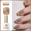 Smalto BORN PRETTY Jelly Nude Gel JN20, una tonalità marrone gelatina trasparente per unghie - Marrone Tè Nude Trasparente (JN20)
