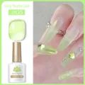 Smalto BORN PRETTY JN25 Jelly Nude Gel in una tonalità professionale verde chiaro tenue. - Verde erba gelatina (JN25)