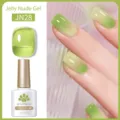 Smalto BORN PRETTY Jelly Nude Gel JN28 verde sfumato traslucido 10ml gel - Verde tenero gelatina (JN28)