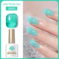 Smalto gel BORN PRETTY Jelly Nude in JN41 verde menta traslucido effetto jelly - Verde Menta(JN41)