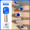 Smalto gel BORN PRETTY Jelly Nude blu profondo JN43 effetto sfumato sulle unghie - Blu Reale(JN43)