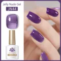 Smalto Gel BORN PRETTY JN44 Viola Jelly Nude per una Manicure Professionale Lucida - Viola Scuro(JN44)